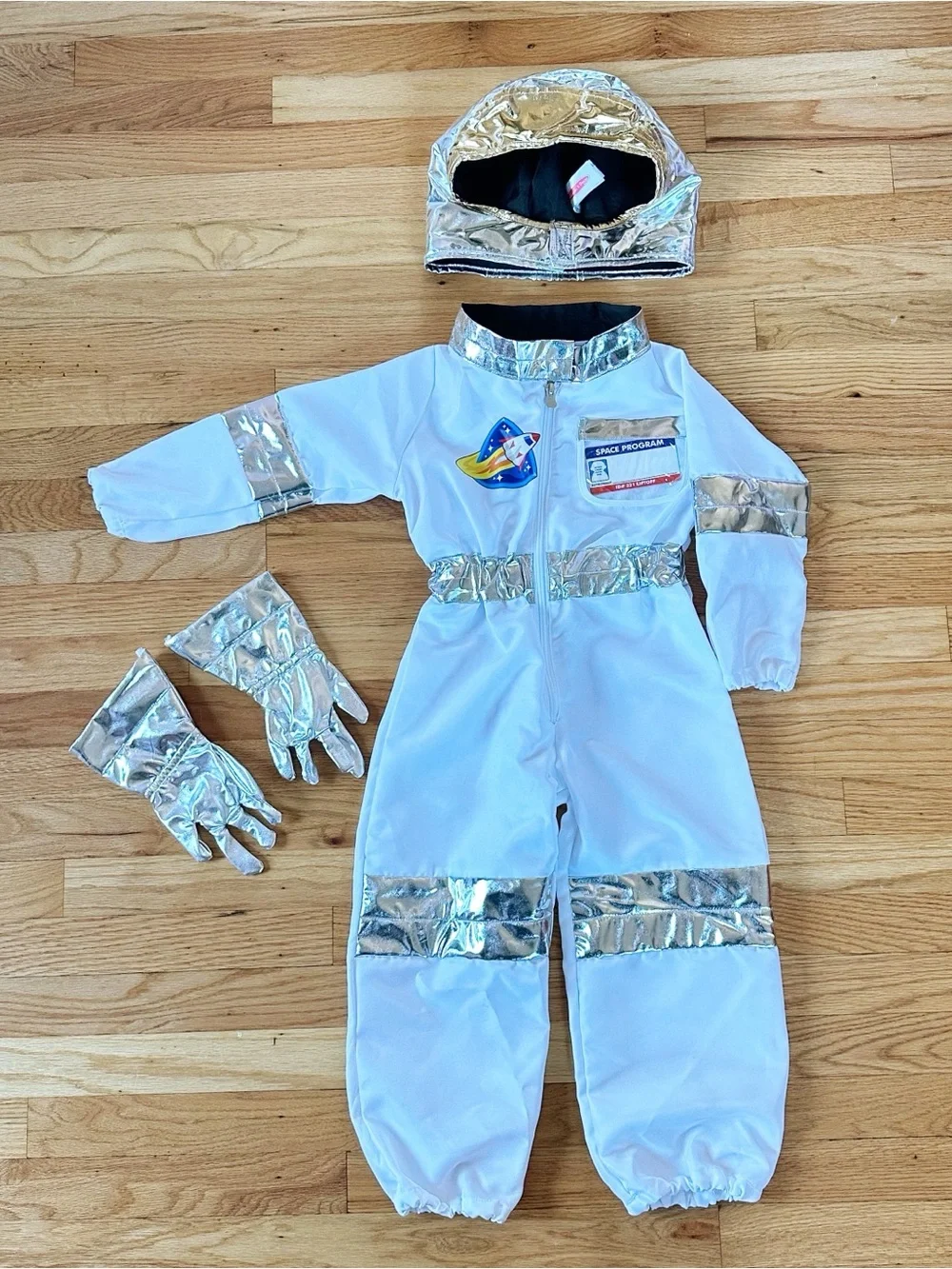 Melissa & Doug Astronaut Costume Kids 3-6 Space Explorer Helmet Gloves